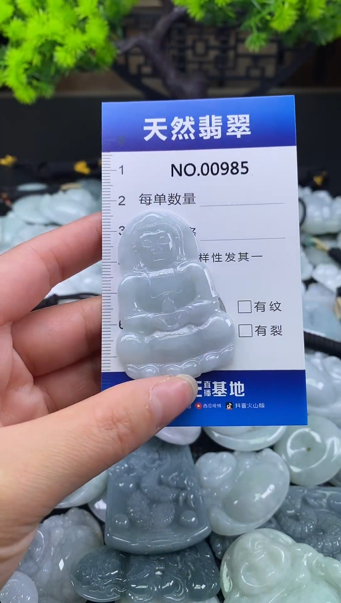 颈饰未镶嵌翡翠天然缅甸翡翠985