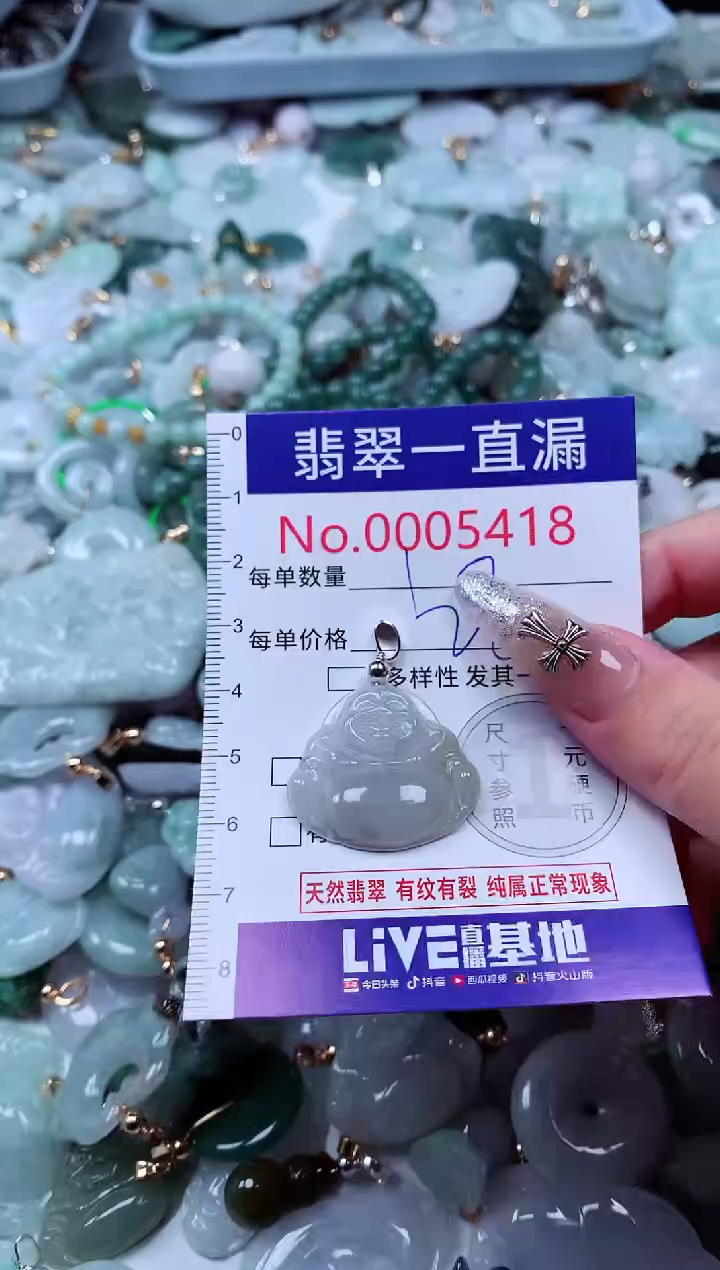 翡翠未镶嵌吊坠(不含链)5418