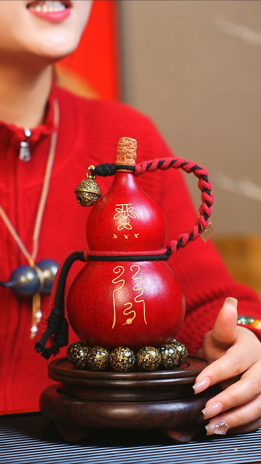 【闪购商品】JP073大师姐臻选非遗大漆酒葫芦