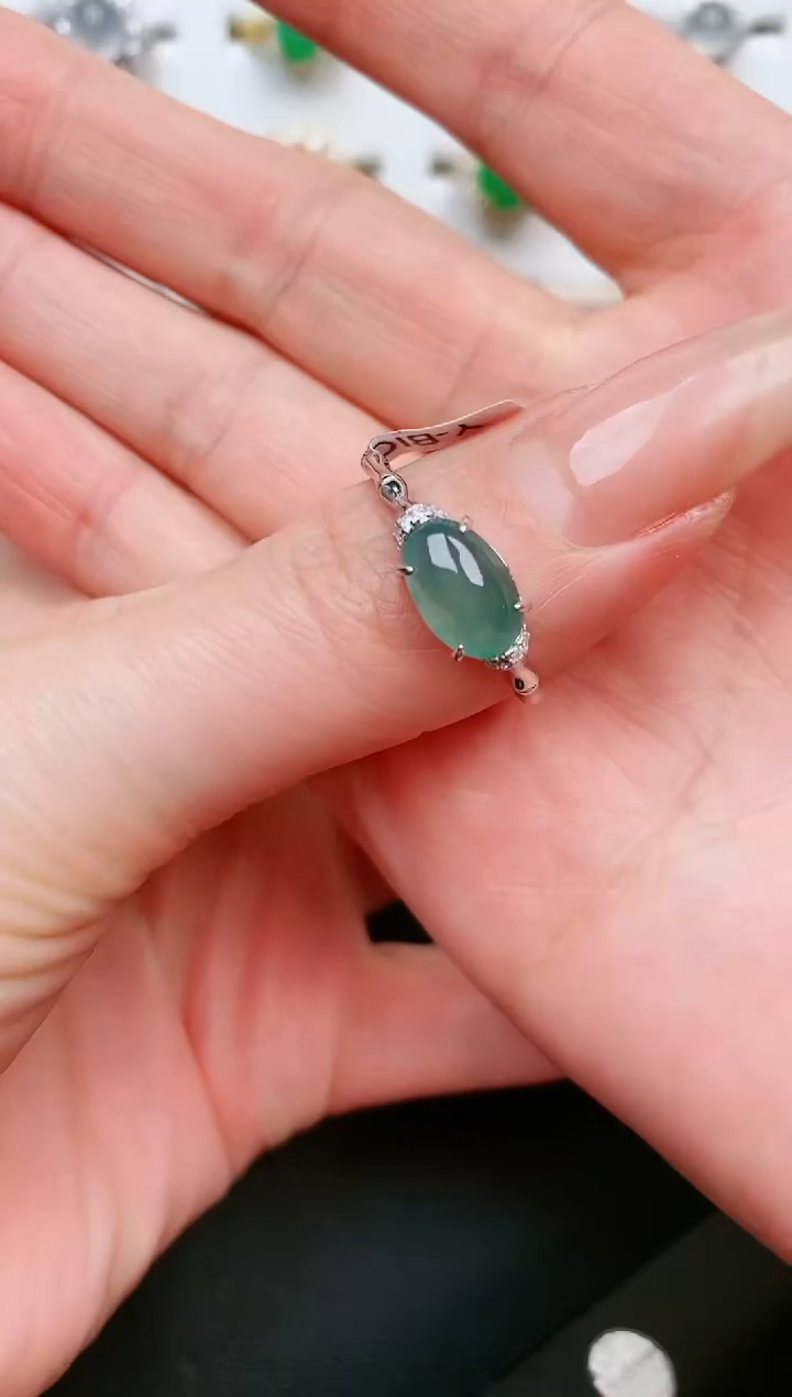 【闪购商品】翡翠戒指银S925镶嵌.....