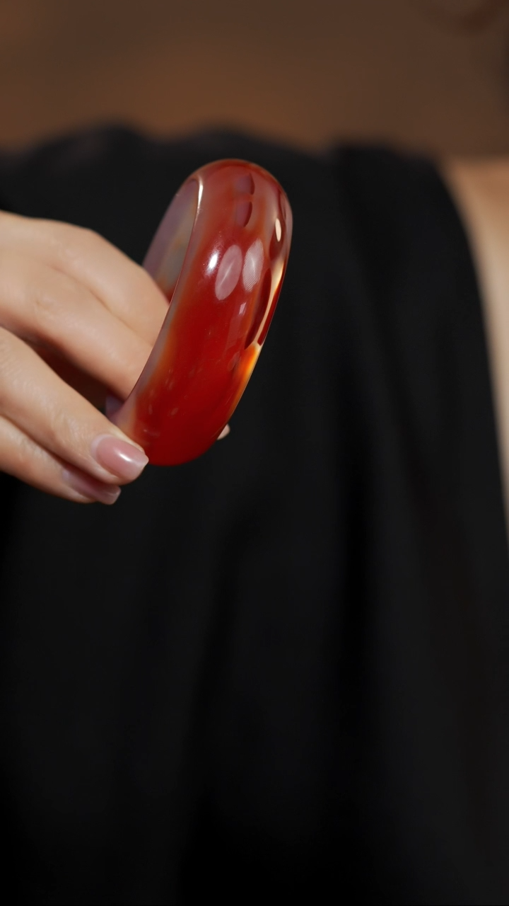 【闪购商品】玛瑙/玉髓手镯未镶嵌@WLG46021607@圈口60.8