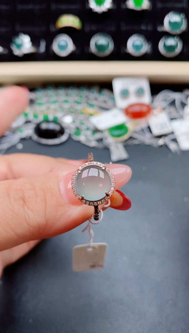 【闪购商品】翡翠戒指银S925镶嵌321321