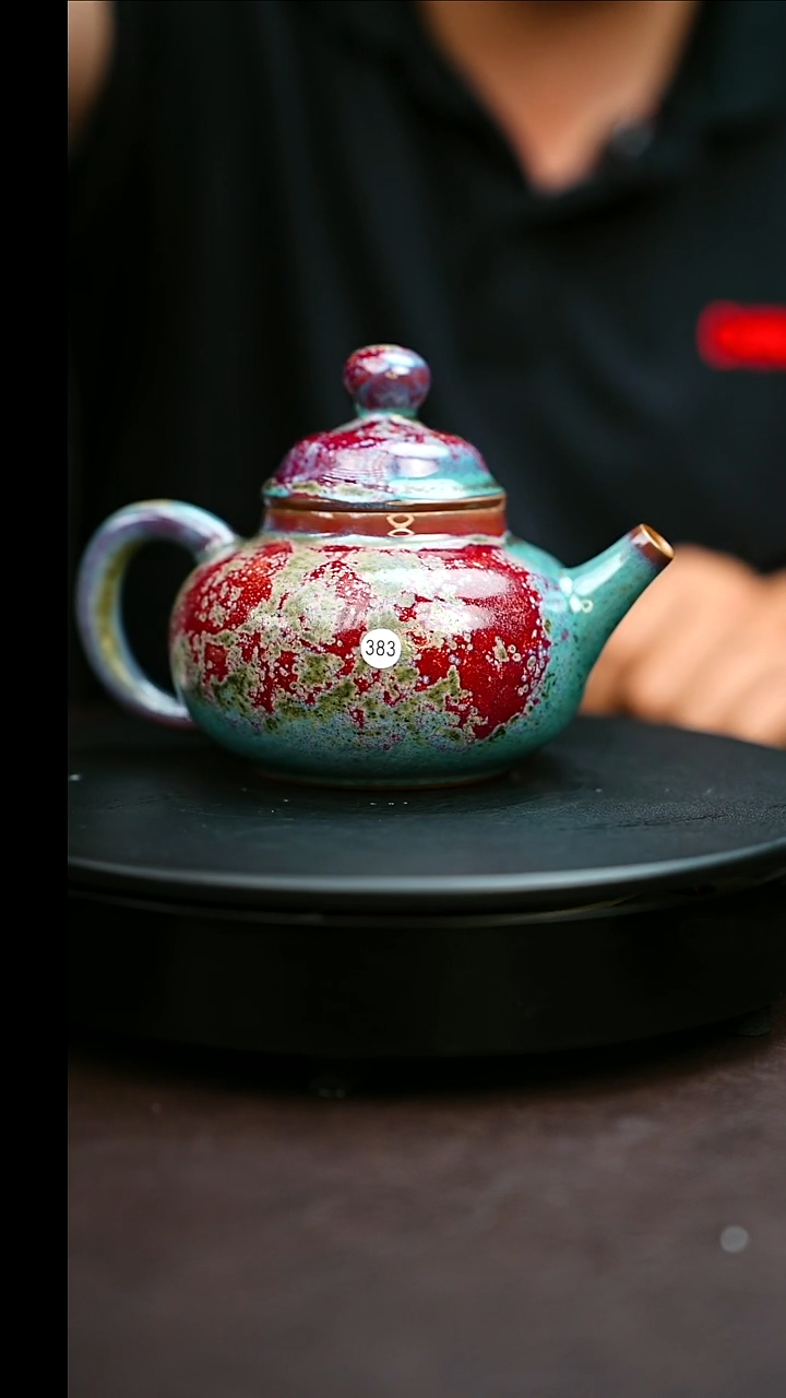 383#原矿钧瓷炉钧釉容天壶