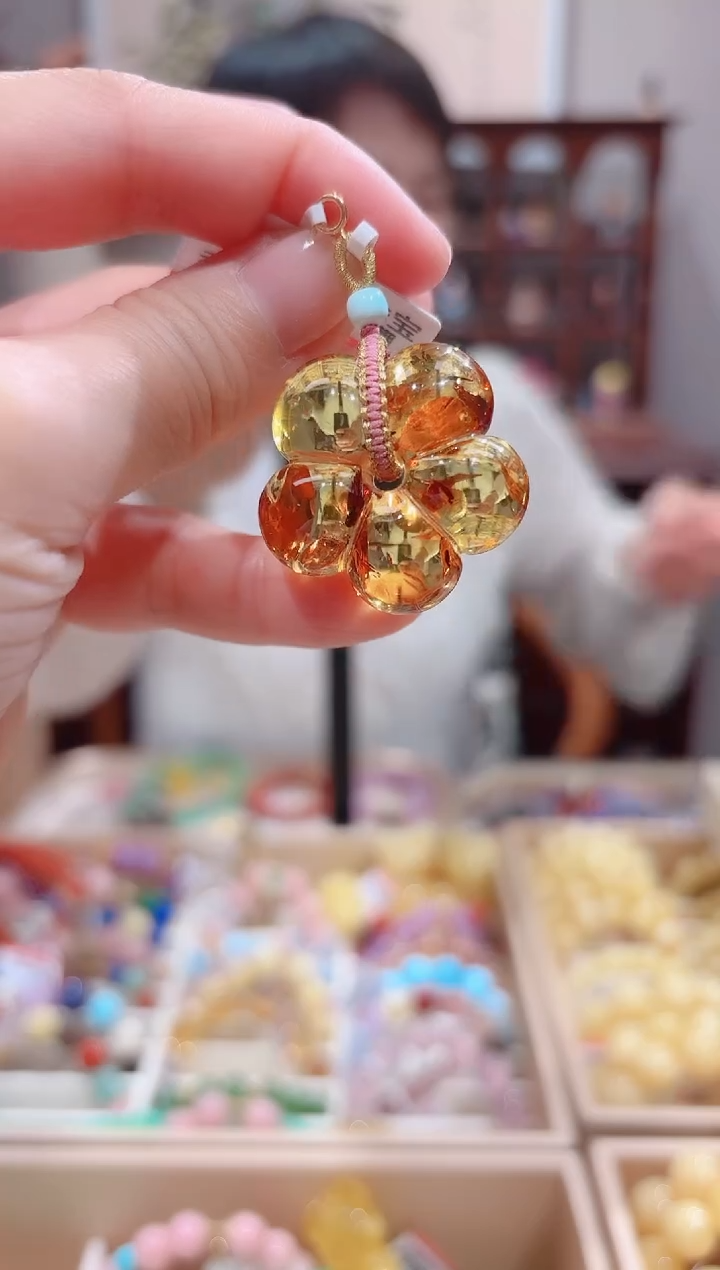 【闪购商品】蜜蜡颈饰18K金镶嵌设计款珠串