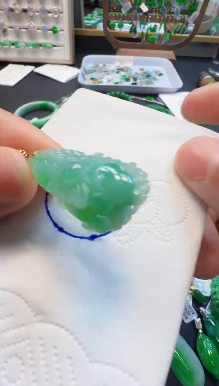 【闪购商品】定制翡翠18K金镶嵌380元