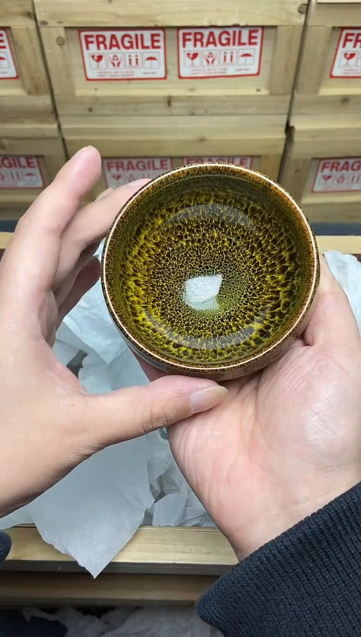 茶盏金玉满堂 将军 建盏主人杯