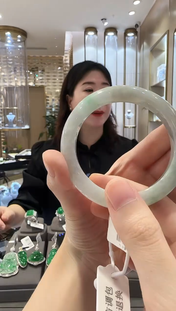 未镶嵌手镯翡翠30  圈口54-55