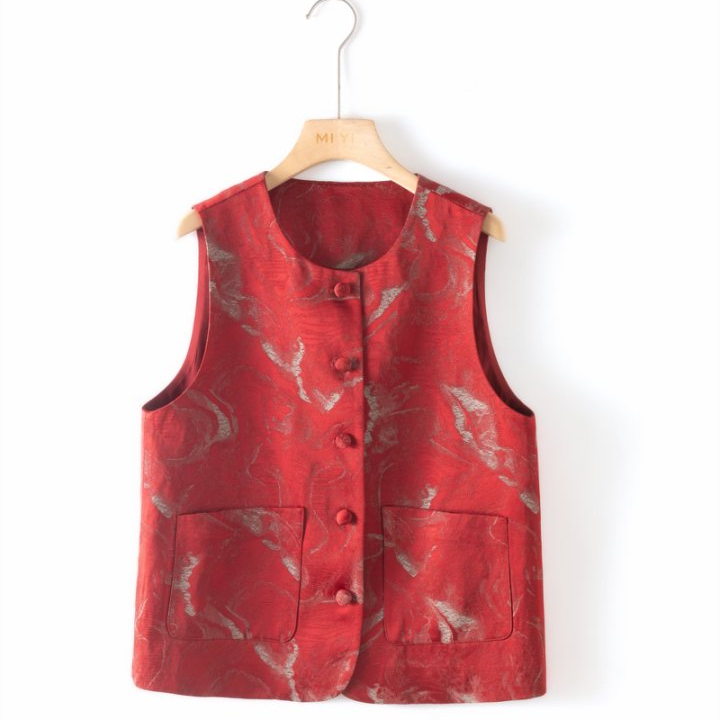 【TT原创·马甲系列】2025春夏新中式国潮风色纺织锦马甲