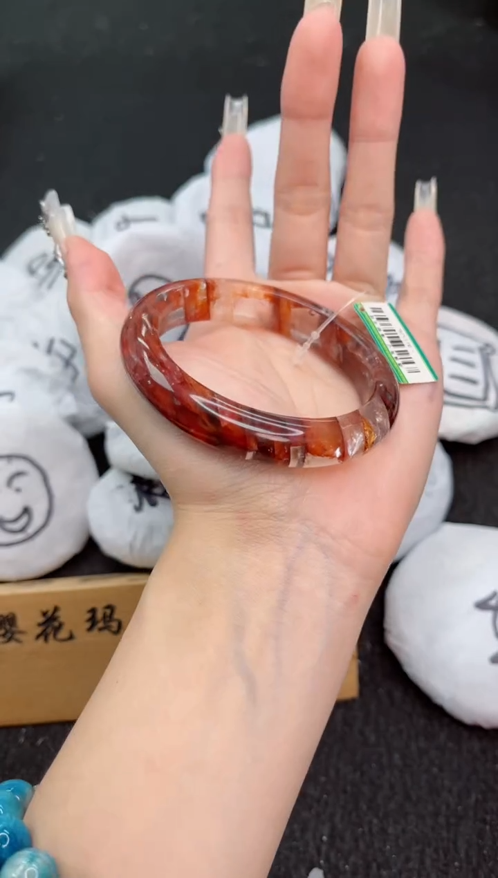 水晶手镯未镶嵌57圈口8J1526
