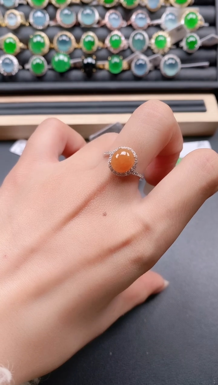 银S925镶嵌戒指翡翠1111