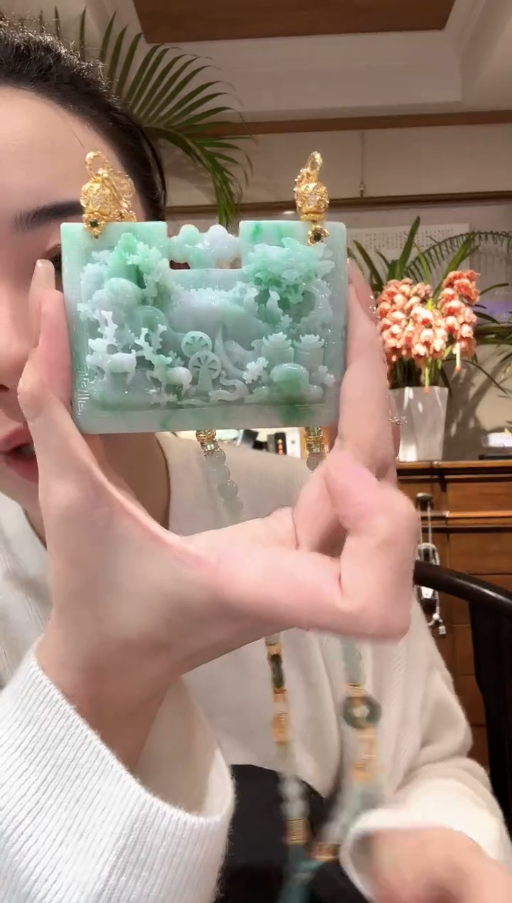 【闪购商品】翡翠颈饰未镶嵌国风