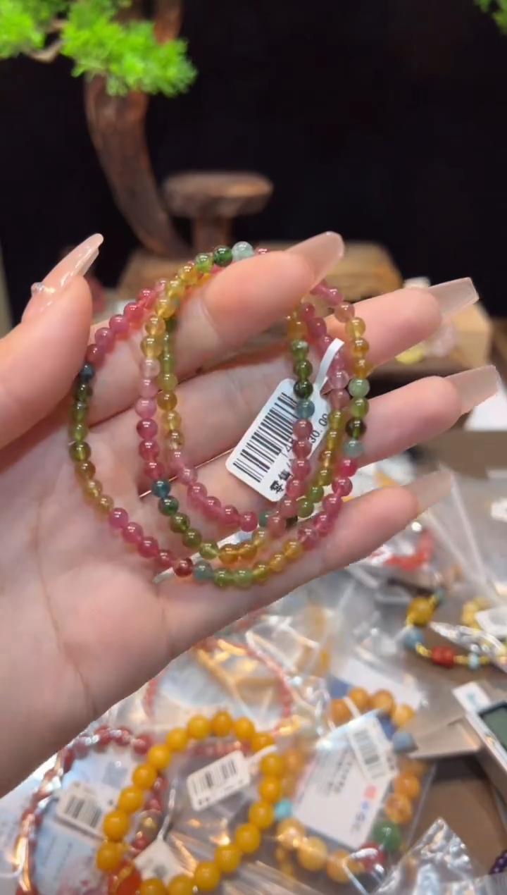 【闪购商品】碧玺手链未镶嵌手饰@@T487