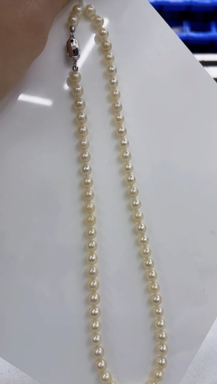 颈饰银S925镶嵌海水珍珠  