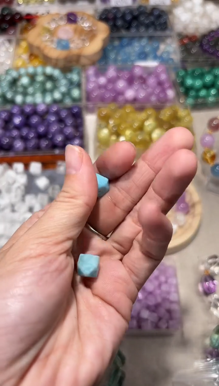 水晶手串未镶嵌K66海纹八角卡8