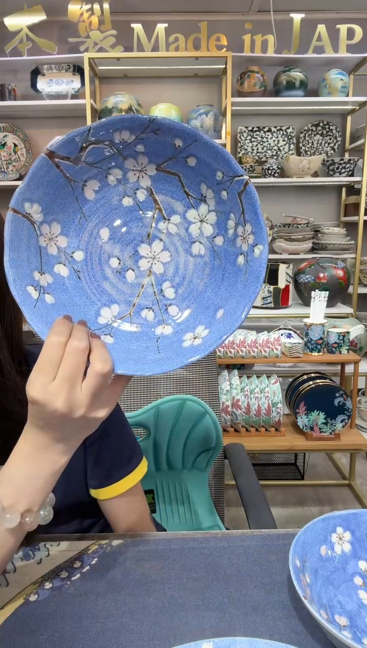 陶瓷富士樱汤钵21.6cm一支