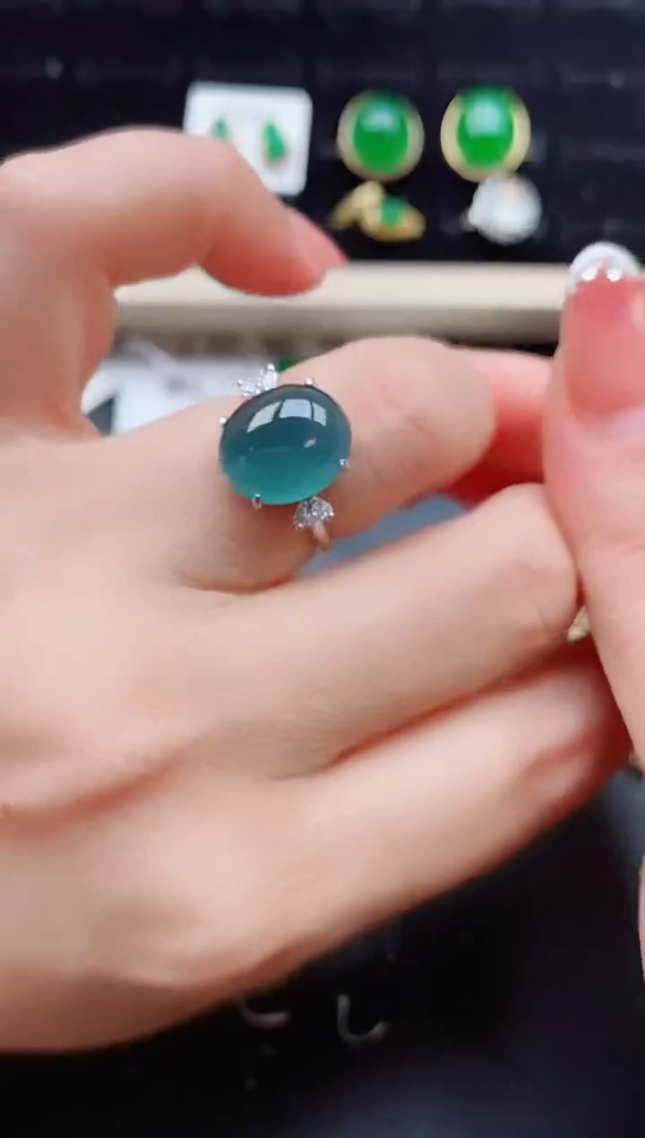 【闪购商品】翡翠戒指银S925镶嵌121212