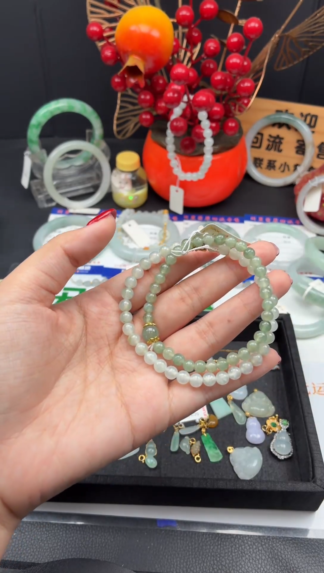 未镶嵌手串翡翠手串