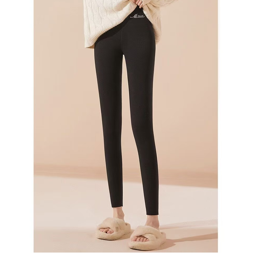 女生（500克左右可外穿）高腰加绒弹力保暖裤