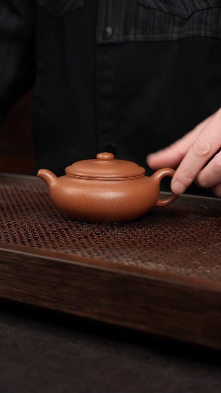 【闪购商品】紫砂茶壶五彩泥扁腹