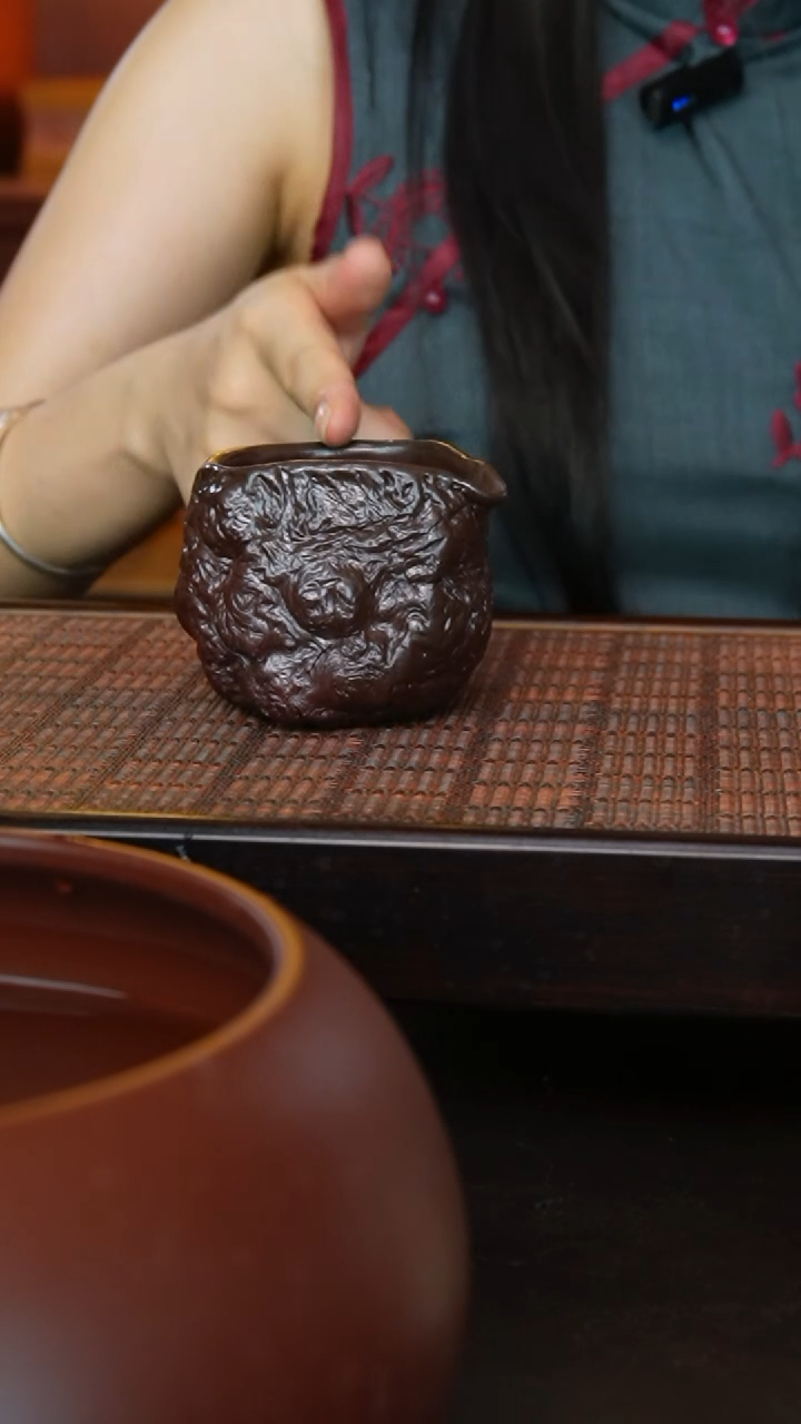 坭兴陶 纯手工 柴烧 公道杯200cc