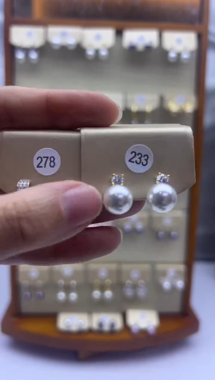 未镶嵌耳饰淡水珍珠278+233