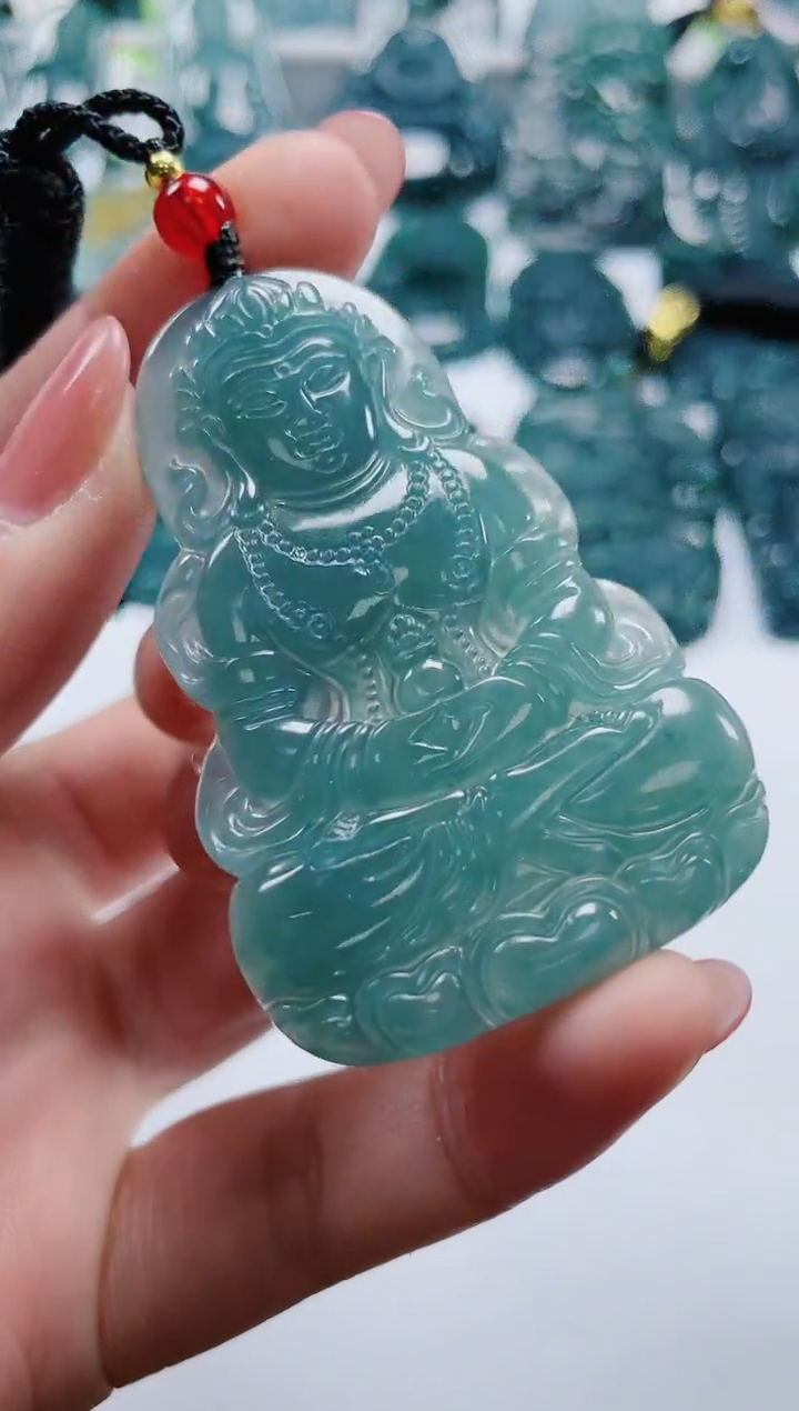 【闪购商品】翡翠颈饰未镶嵌多样性发货一件发货-度母