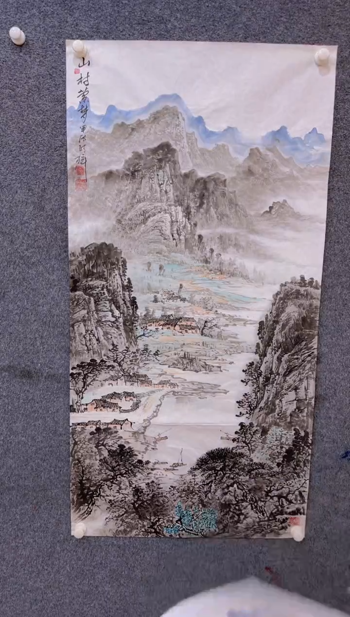 【闪购商品】国画1.26展馆-颜新辉四尺原作-山水23
