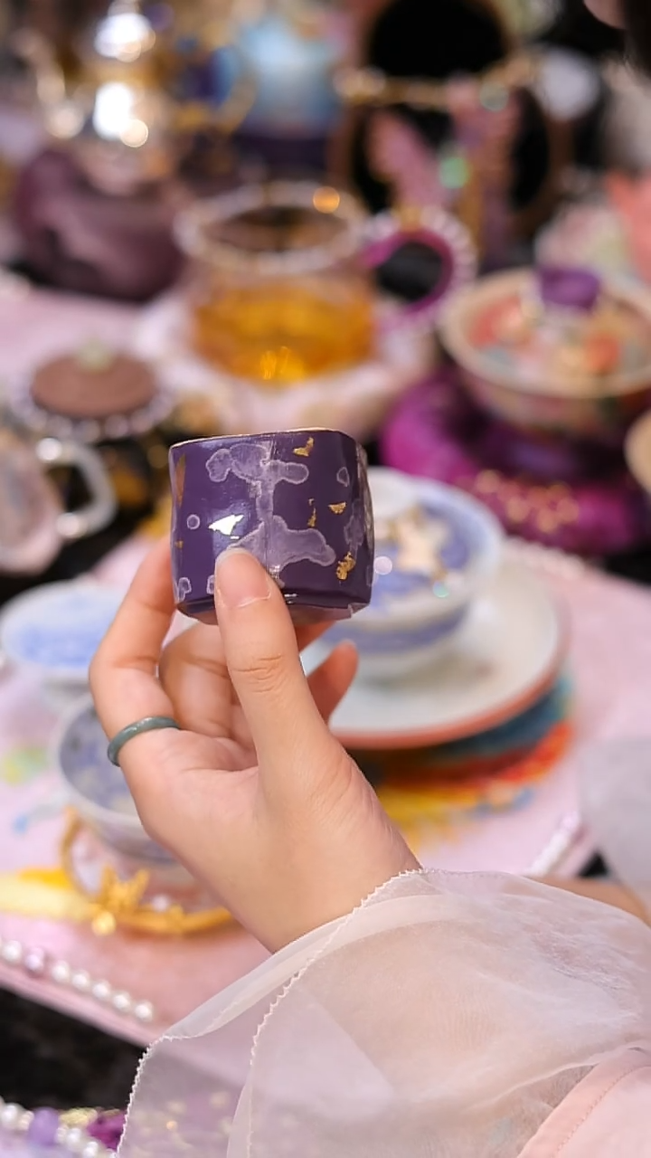 【闪购商品】摆件山怂阿卿直播间@@sjy紫色的杯