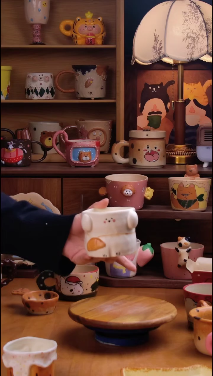 摆件陶景德镇原创手工陶瓷