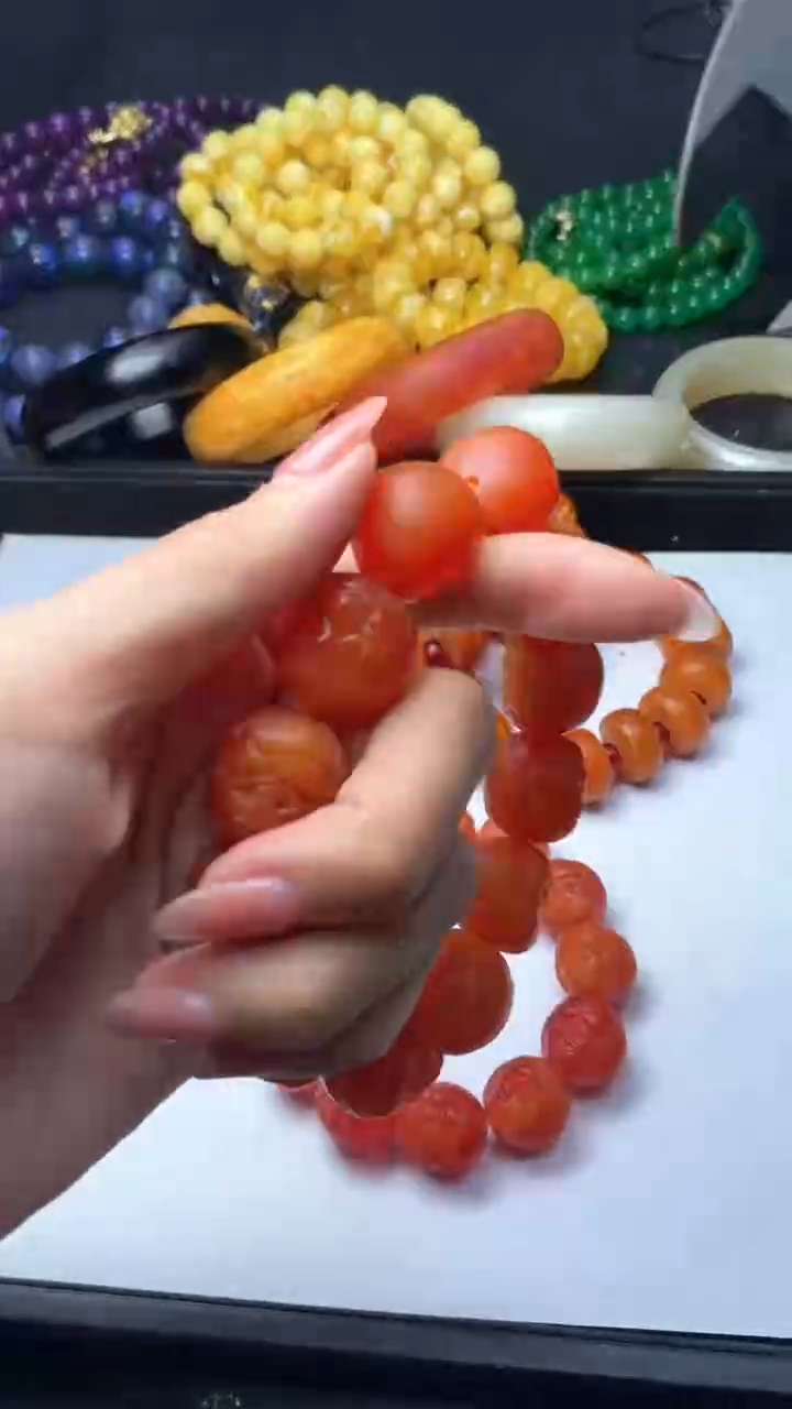 未镶嵌蜜蜡手链34手串雕刻手串