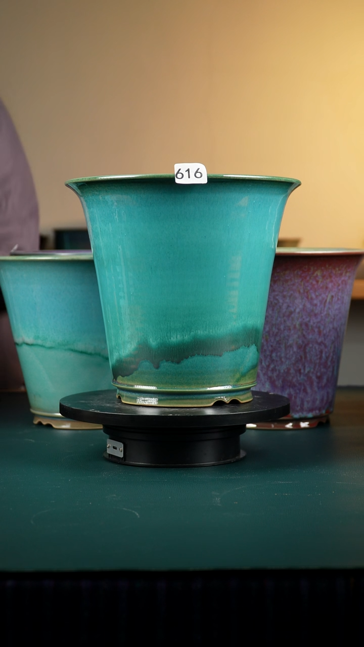 雨****一616福利纯手工窑变兰花盆22.6/24.5