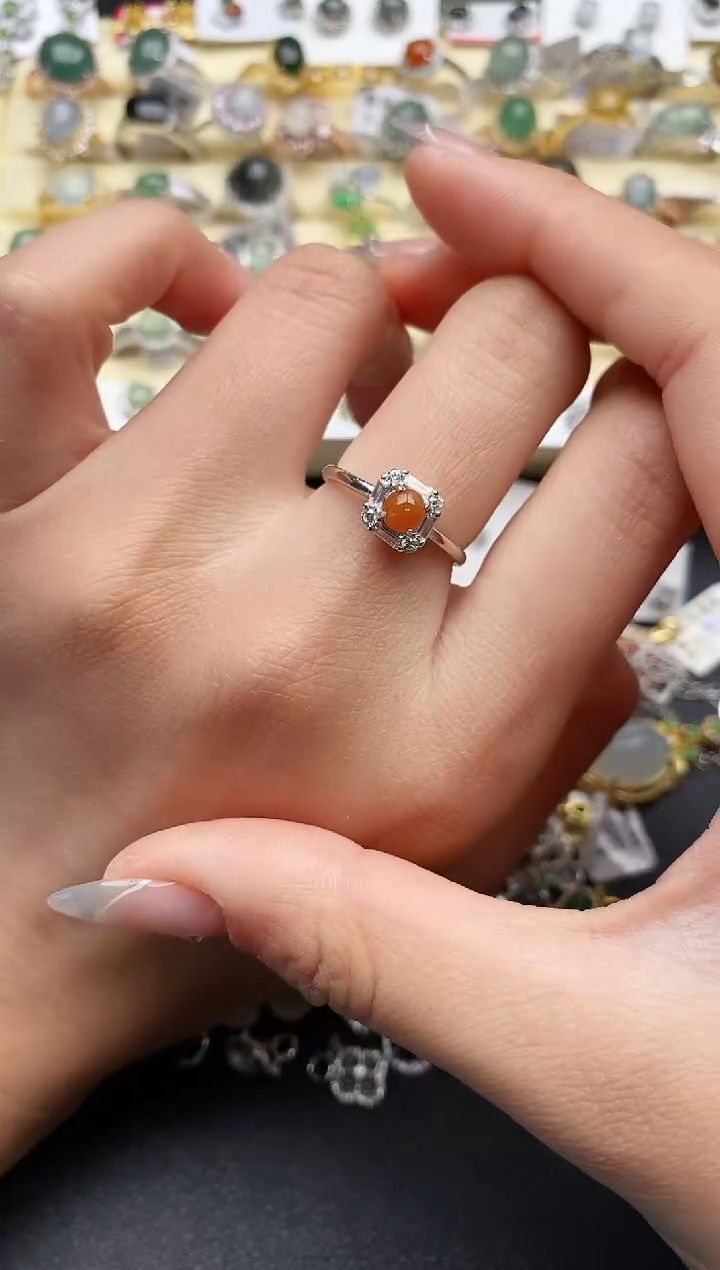 【闪购商品】翡翠戒指银S925镶嵌1111111111+1