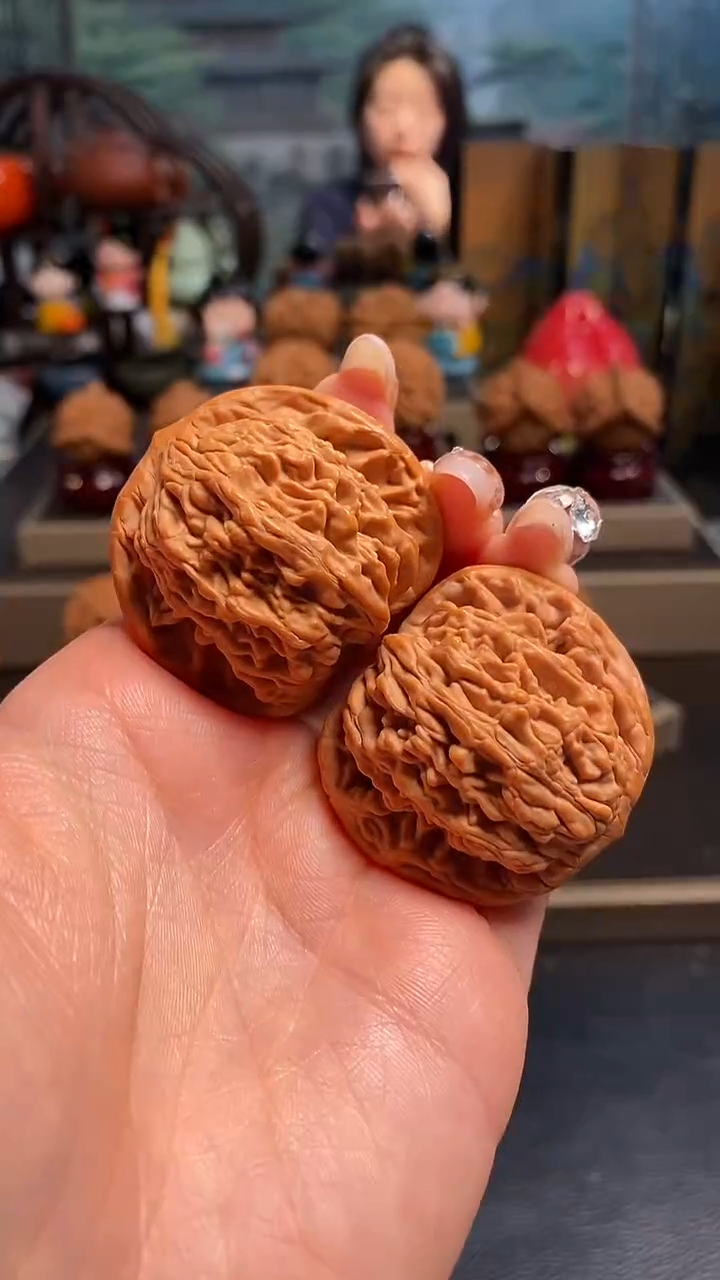 【闪购商品】文玩核桃吊坠H219麦穗虎头41