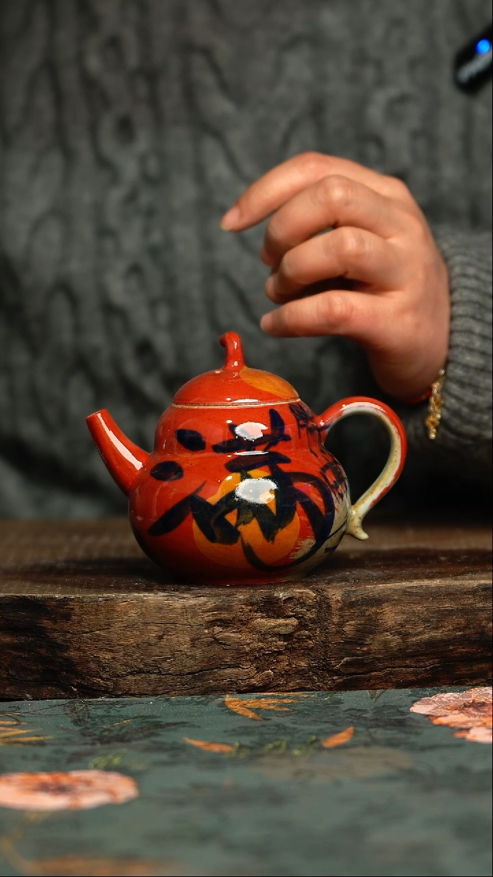 【闪购商品】杯釉下彩手工手绘同款陶器