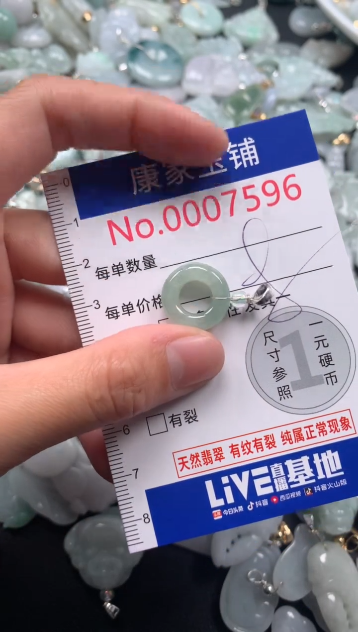 颈饰未镶嵌翡翠7596