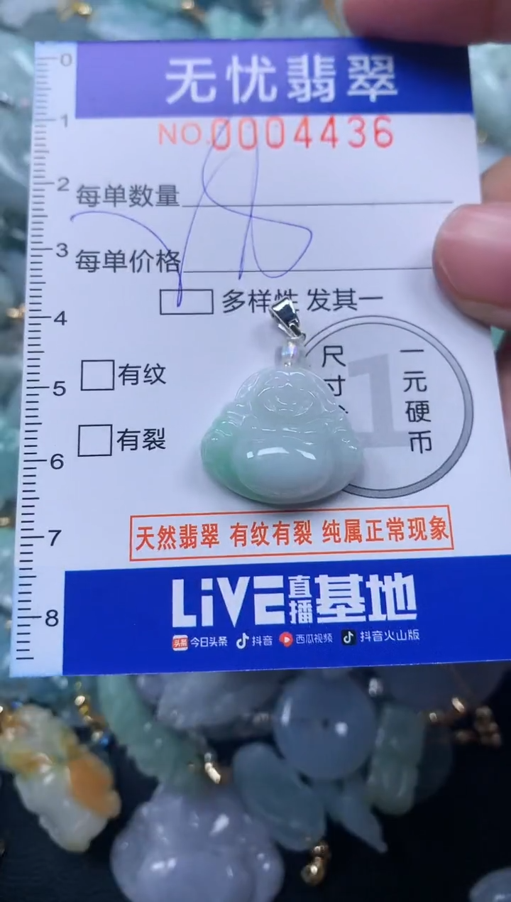 颈饰未镶嵌翡翠4436