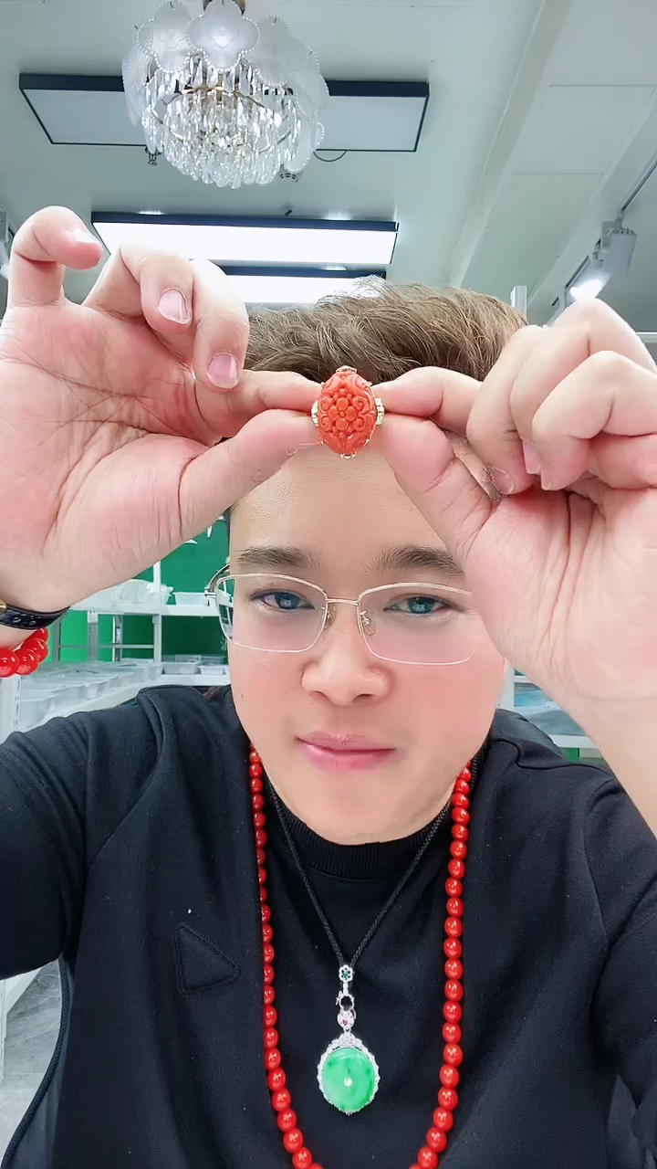 【闪购商品】翡翠戒指14K金镶嵌J29戒指