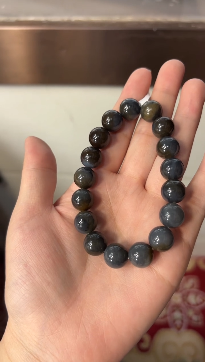 【闪购商品】和田玉手串未镶嵌若羌微色差卡12