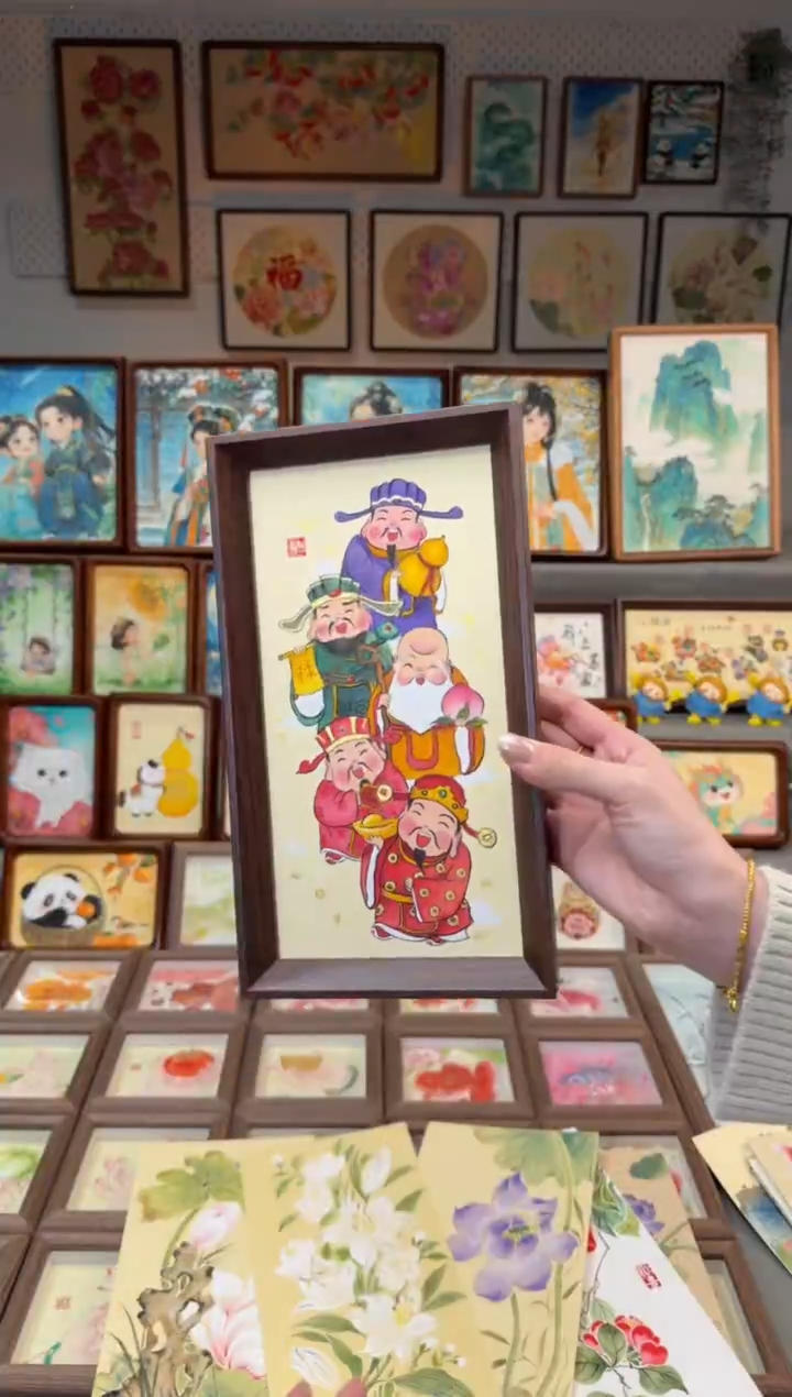 国画福禄寿喜才 手绘国画27