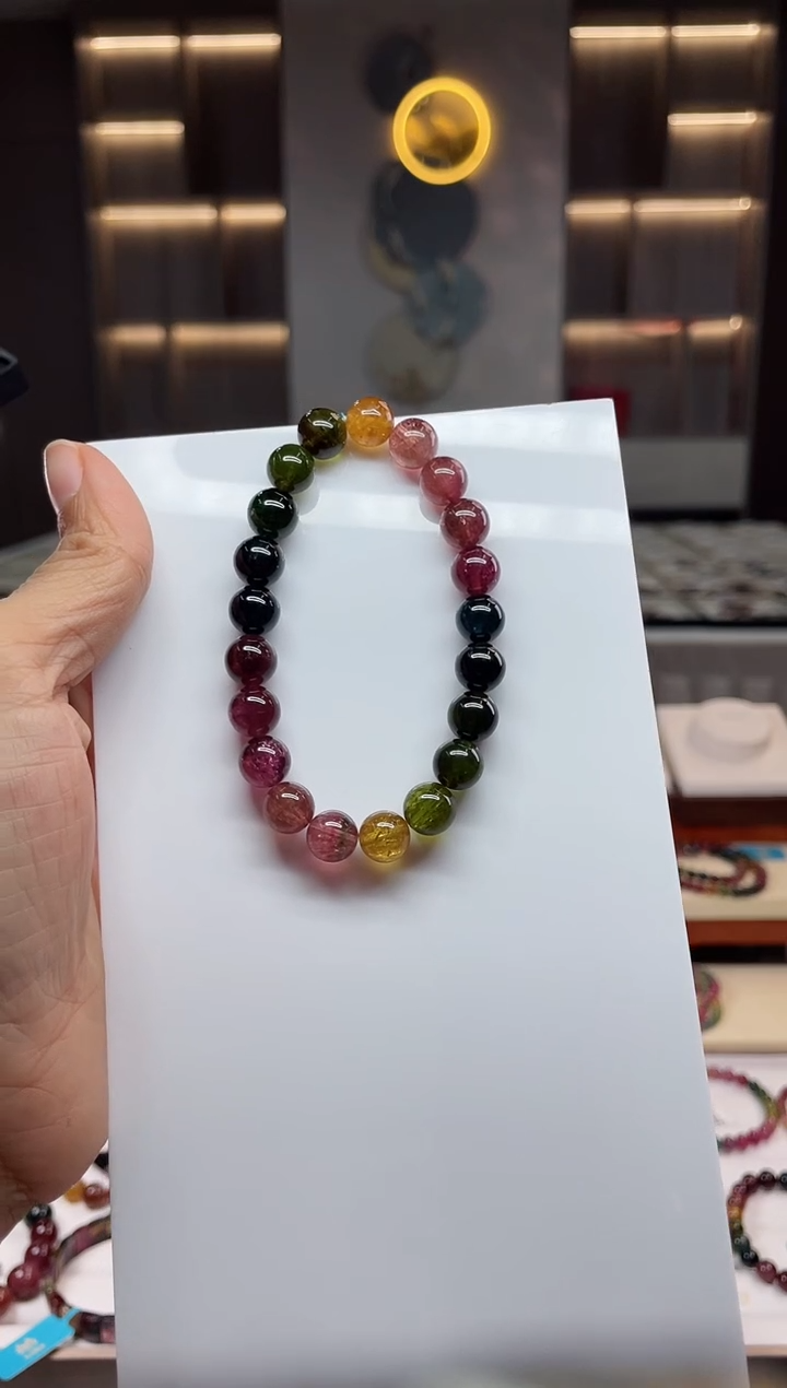 单圈手串未镶嵌碧玺（多样性发一条）Q