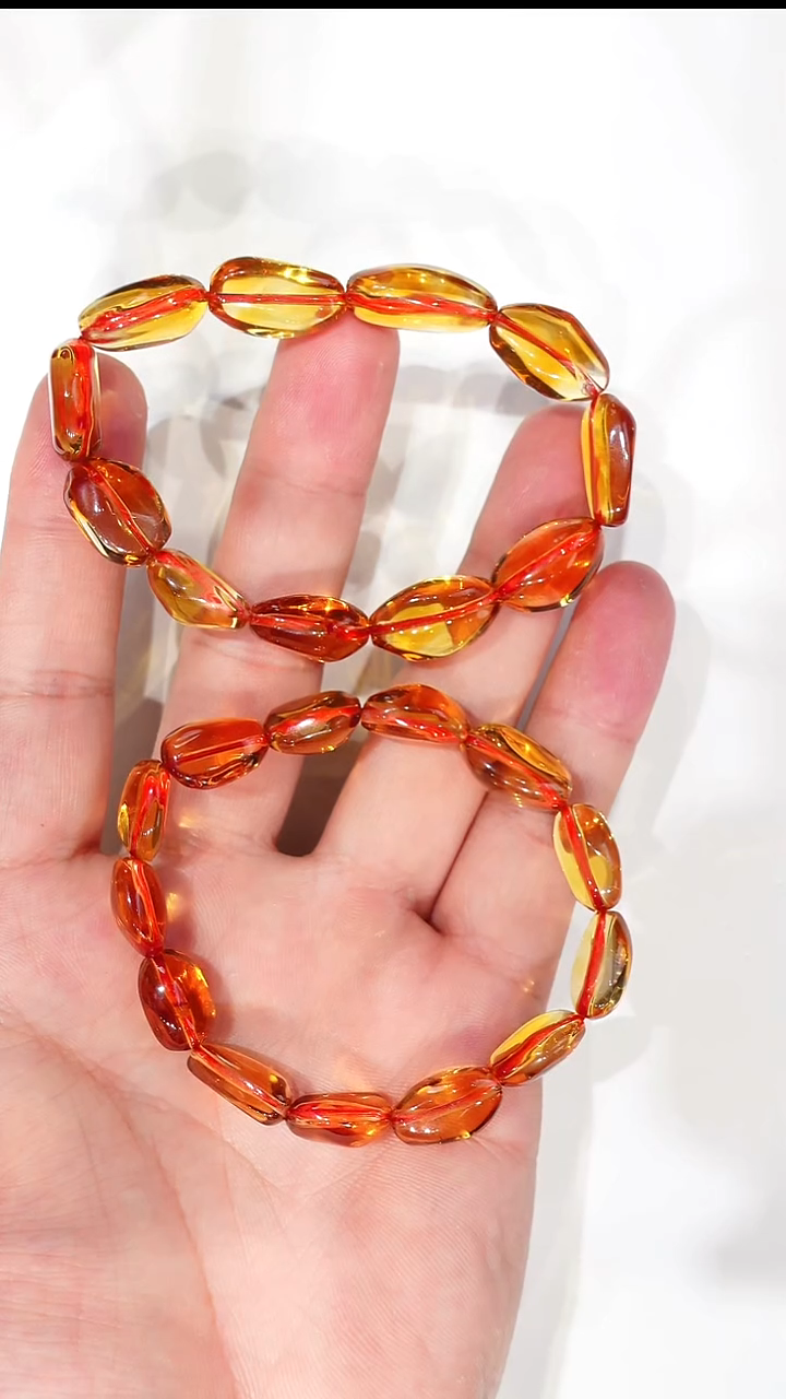 未镶嵌手链烟晶黄水晶 糖豆手链多样发其一