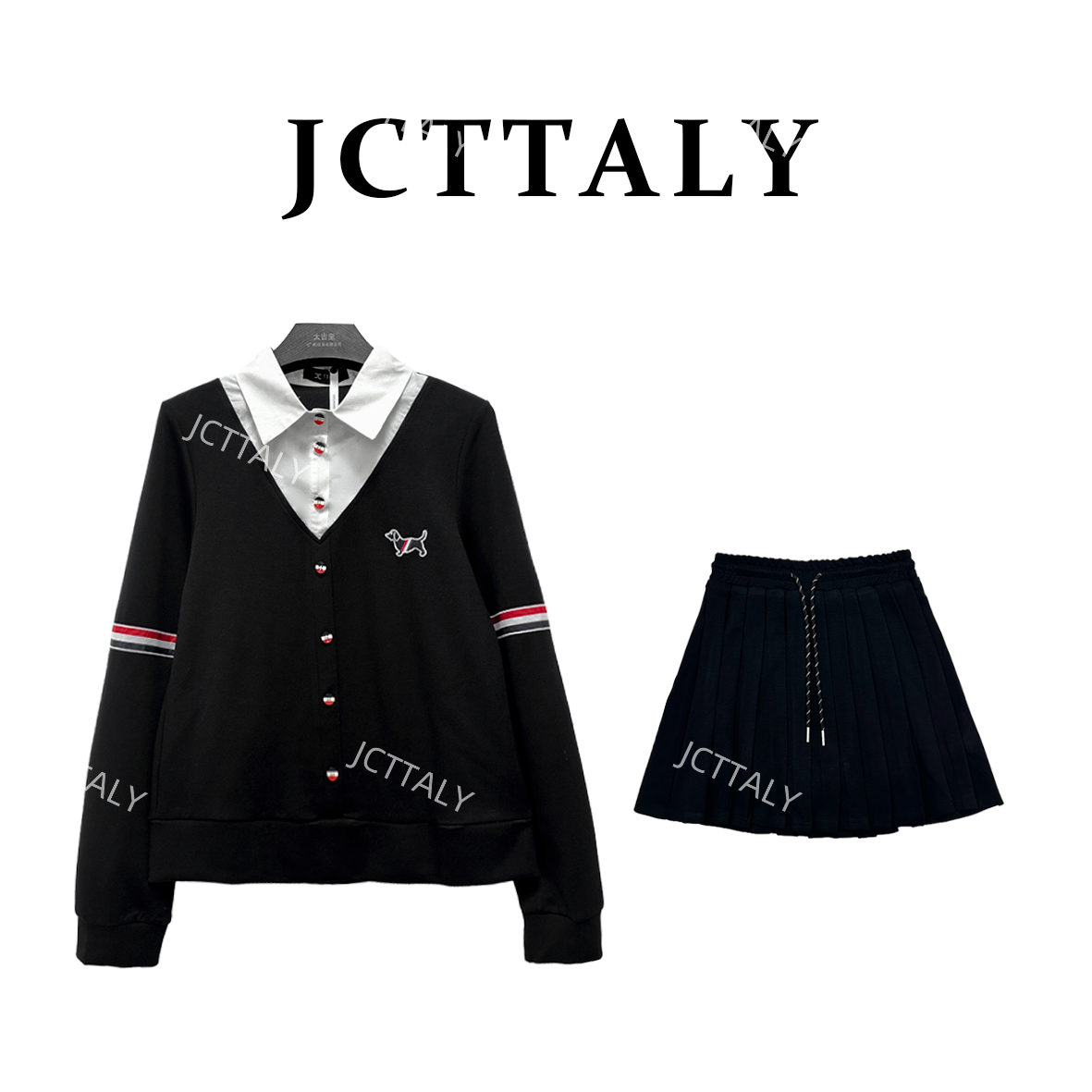 【宠粉价】秋季长袖针织圆领针织衫时尚休闲套装毛衣NH-Q0019