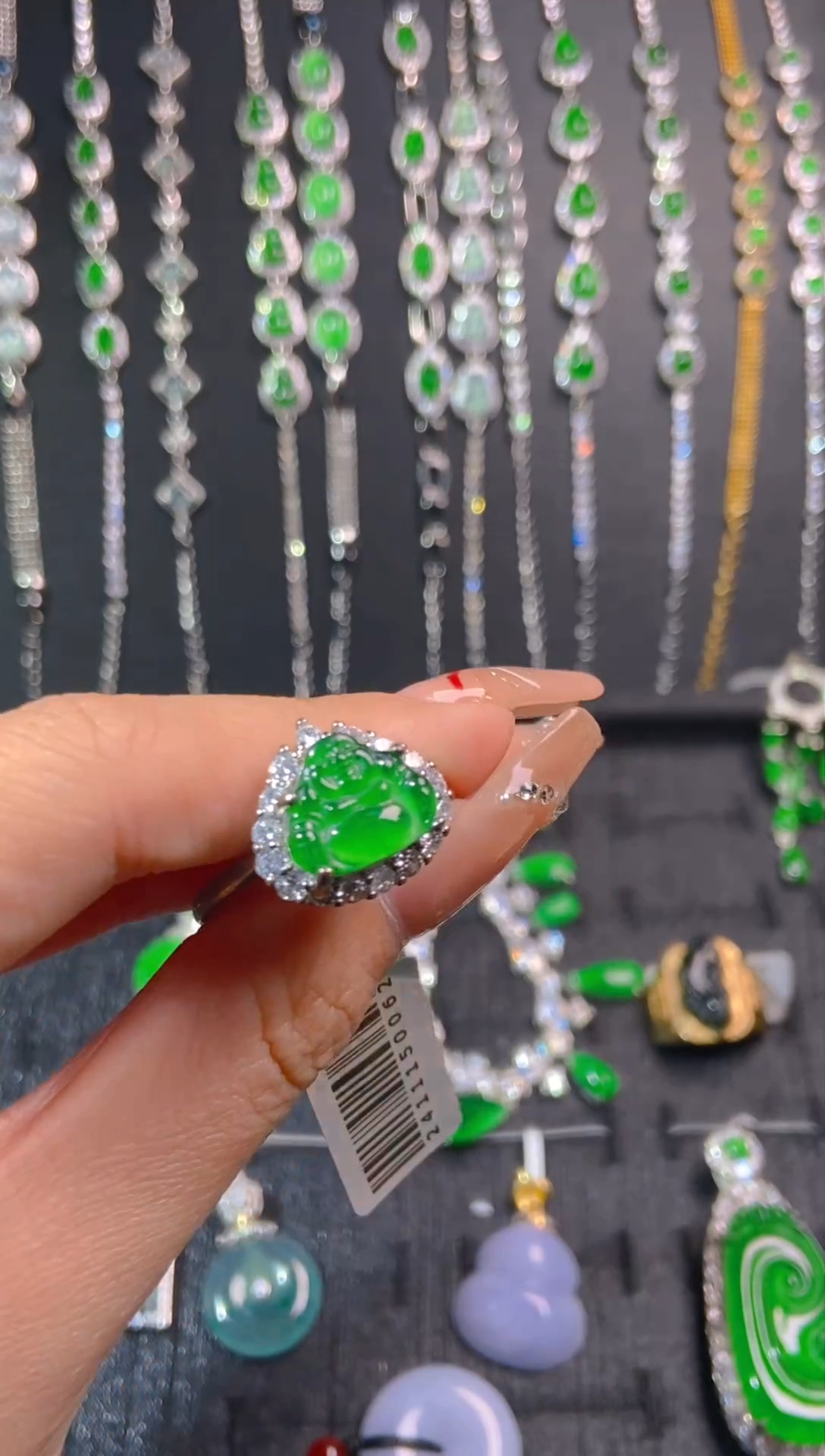 【闪购商品】翡翠戒指未镶嵌天然翡翠A货135