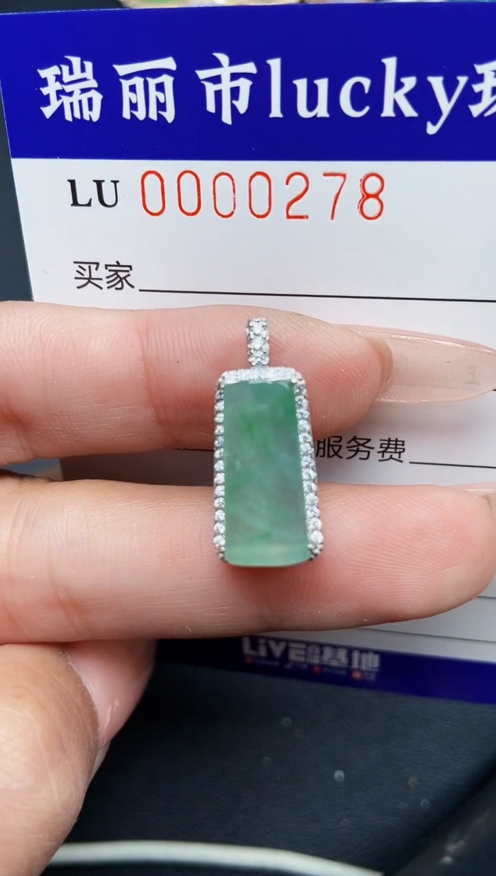 【闪购商品】翡翠颈饰银S925镶嵌0278