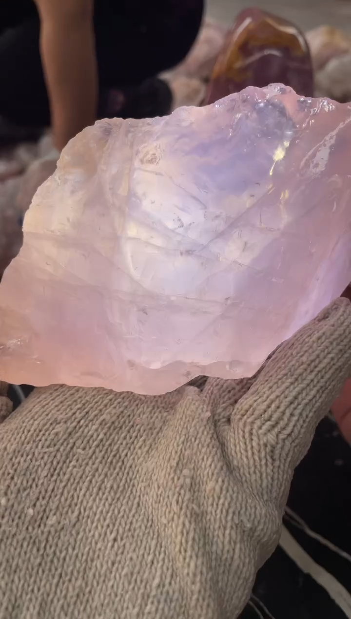 【闪购商品】芙蓉石原石未镶嵌天然粉水晶原石