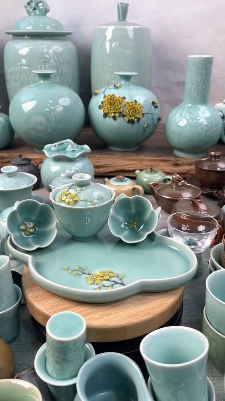 【闪购商品】特价 微瑕 慧仙青瓷