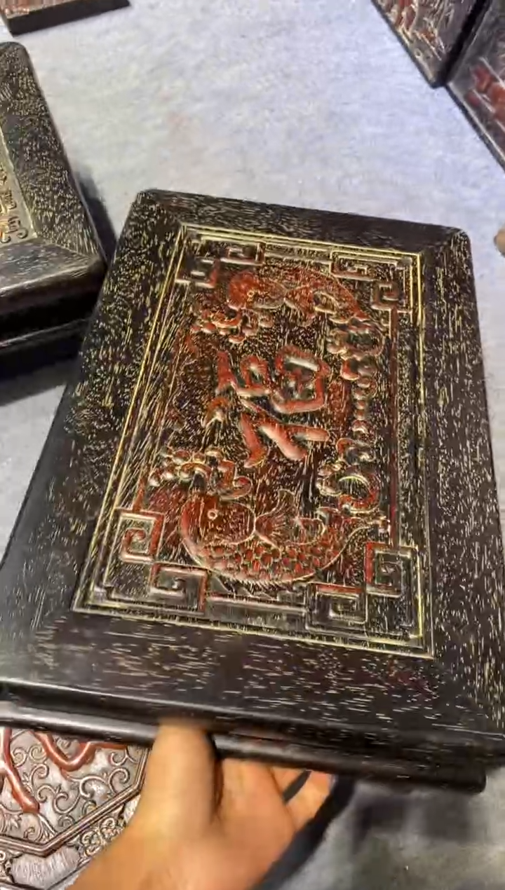 香榧木紫檀拆件雕刻板以直播间实物为准