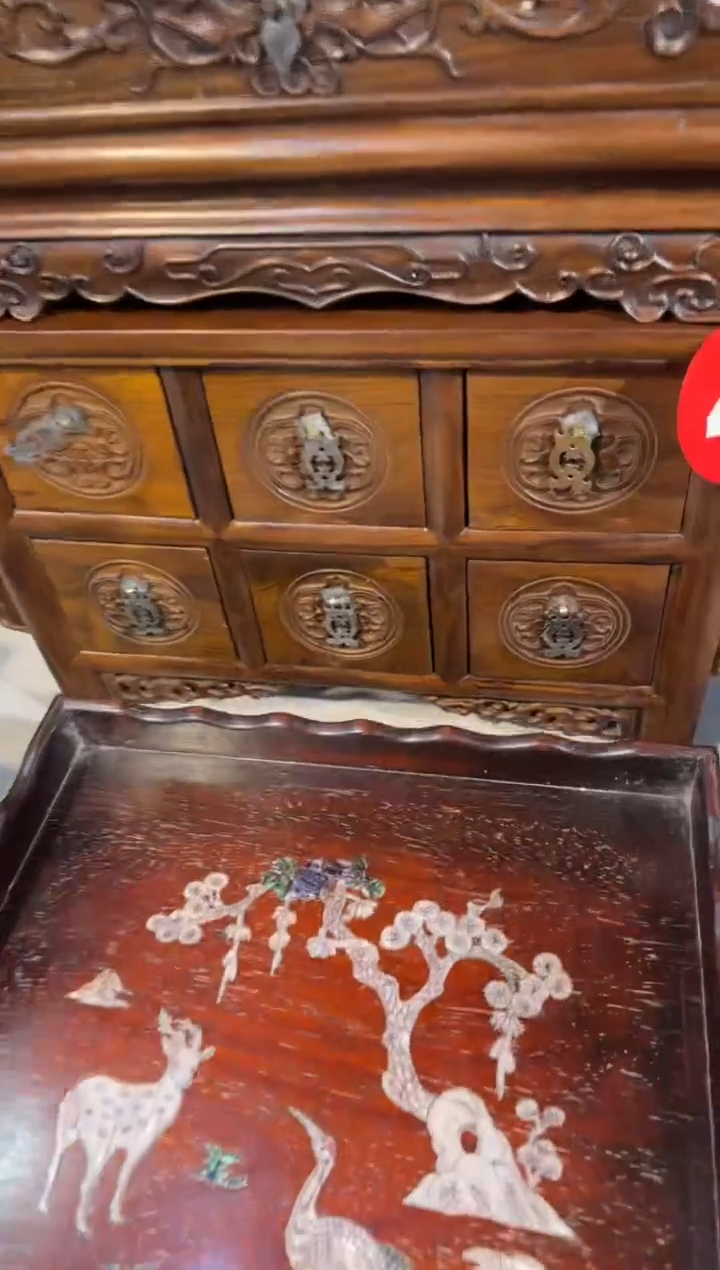 【闪购商品】木花梨木   6抽   工艺品