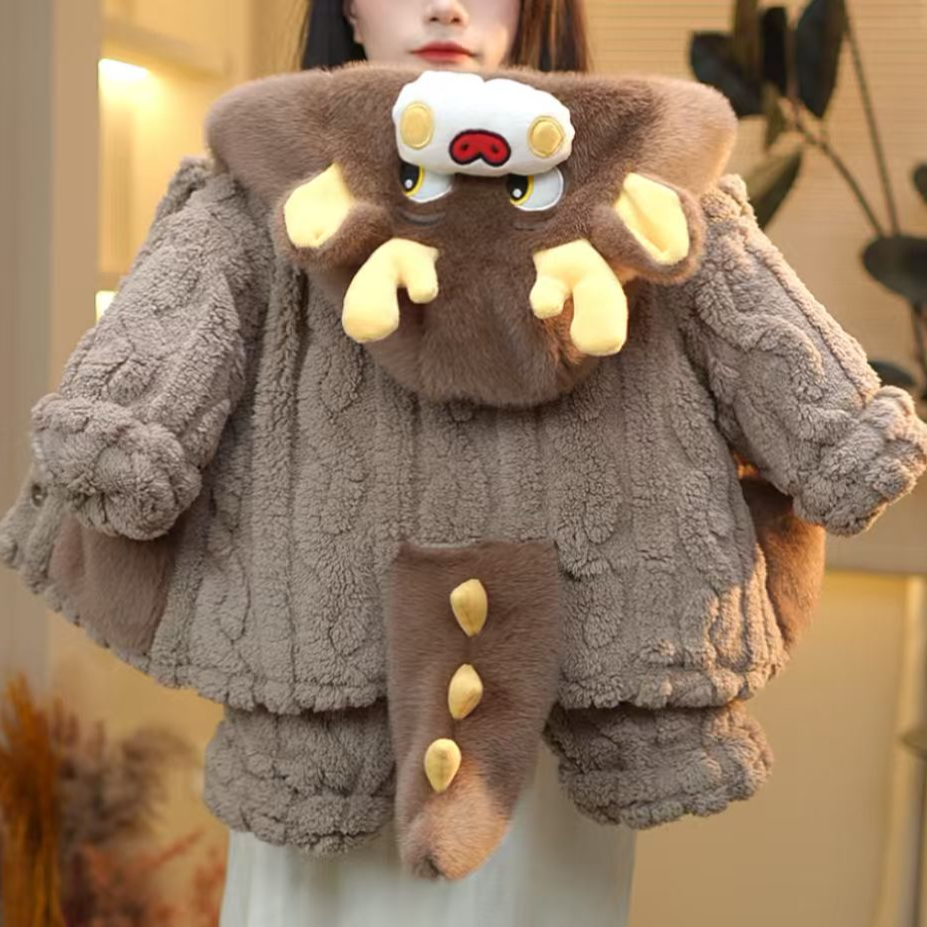 2026款冬季儿童卡通加绒加厚保暖可爱宝宝家居服套装25Y389