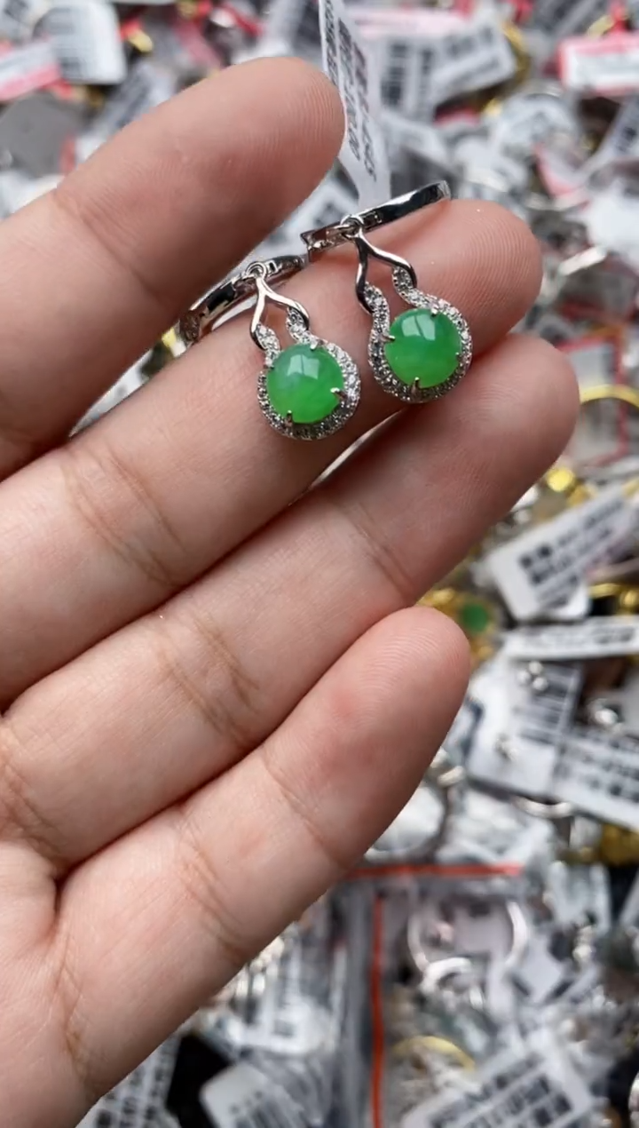 【闪购商品】翡翠戒指银S925镶嵌44444---10